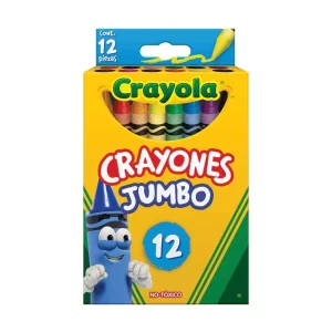 Crayones redondos jumbo 12pz