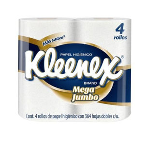 Papel Higiénico Kleenex Mega Jumbo 4 Rollos
